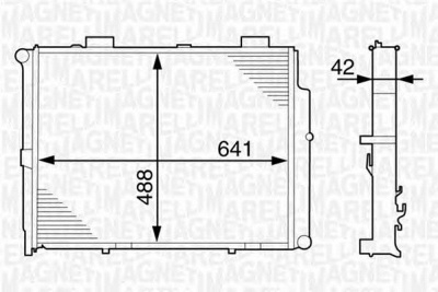 MAGNETI MARELLI 350213122600 -  Радиатор, охлаждение двигателя